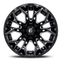 Aluminum Wheels 22X12 Twitch D769 5 On 114.3/5 On 127 Gloss Black/Milled 78 Bore -44 Offset Fuel Off Road Wheels