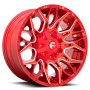 Aluminum Wheels 22X12 Twitch D771 8 On 170 Candy Red Milled 125.1 Bore -44 Offset Fuel Off Road Wheels