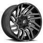 Aluminum Wheels 22X10 Typhoon D773 5 On 114.3/5 On 127 Gloss Black/Milled 78 Bore -18 Offset Fuel Off Road Wheels