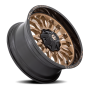 Aluminum Wheels 20X10 Arc D797 8 On 165.1 Platinum Bronze/Black Lip 125.1 Bore -18 Offset Fuel Off Road Wheels