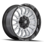 Aluminum Wheels 22X12 Arc D798 8 On 170 Silver/Brushed Face-Milled Black Lip 125.1 Bore -44 Offset Fuel Off Road Wheels