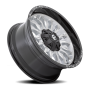 Aluminum Wheels 22X12 Arc D798 8 On 170 Silver/Brushed Face-Milled Black Lip 125.1 Bore -44 Offset Fuel Off Road Wheels