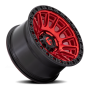 Aluminum Wheels 20X9 Cycle D834 6 On 139.7 Candy Red/Black Ring 106.1 Bore 1 Offset Fuel Off Road Wheels