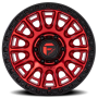 Aluminum Wheels 20X9 Cycle D834 6 On 139.7 Candy Red/Black Ring 106.1 Bore 1 Offset Fuel Off Road Wheels