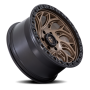 Aluminum Wheels 18X9 Runner OR D841 6 On 135 Bronze/Black Ring 87.1 Bore -12 Offset Fuel Off Road Wheels