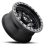 Aluminum Wheels 14X7 Anza UTV D917 4 On 136 Matte Black Beadlock 110.2 Bore 13 Offset 5 Spoke Fuel Off Road Wheels