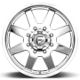 Dually Wheels 20X8.25 FF09D Dually DE09 PO 8 On 200 Polished 142.2 Bore 105 Offset Front Dually Fuel Off Road Wheels
