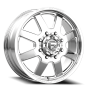 Dually Wheels 22X8.5 FF09D Dually DE09 PO 8 On 200 Polished 142.2 Bore 105 Offset Front Dually Fuel Off Road Wheels
