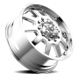 Dually Wheels 22X8.5 FF09D Dually DE09 PO 10 On 225 Polished 170.1 Bore 105 Offset Front Dually Fuel Off Road Wheels