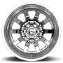 Dually Wheels 22X8.5 FF09D Dually DE09 PO 10 On 225 Polished 170.1 Bore -202 Offset Outer Dually Fuel Off Road Wheels