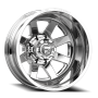 Dually Wheels 24X8.25 FF09D Dually DE09 PO 8 On 165.1 Polished 121.7 Bore -265 Offset Outer Dually Fuel Off Road Wheels