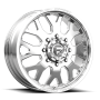 Dually Wheels 20X8.25 FF19D Dually DE19 PO 10 On 225 Polished 170.1 Bore 105 Offset Front Dually Fuel Off Road Wheels