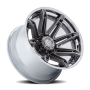 Aluminum Wheels 24X12 Brawl FC401AP 6 On 139.7 Platinum Silver Chrome Lip 106.1 Bore -44 Offset Fuel Off Road Wheels