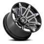 Aluminum Wheels 20X10 Brawl FC401PB 8 On 170 Chrome/Gloss Black Lip 125.1 Bore -18 Offset Fuel Off Road Wheels