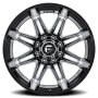 Aluminum Wheels 22X10 Brawl FC401PB 8 On 165.1 Chrome/Gloss Black Lip 125.1 Bore -18 Offset Fuel Off Road Wheels