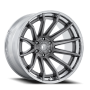 Aluminum Wheels 22X12 Burn FC403AP 6 On 139.7 Platinum Silver Chrome Lip 106.1 Bore -44 Offset Fuel Off Road Wheels
