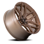 Aluminum Wheels 18X9 Flux 6 FC854ZR 6 On 139.7 Platinum Bronze 106.1 Bore 30 Offset Fuel Off Road Wheels