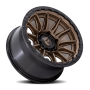 Aluminum Wheels 17X9 Piston FC866 ZB 5 On 127 Matte Bronze/Gloss Black Lip 71.5 Bore 1 Offset Fuel Off Road Wheels