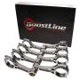 Boostline GM6418358 Connecting Rod Set, GM Duramax, 6.418 in. Length, ARP2000, Set of 8