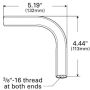 GROTE LIGHTING 10623 90º Extension Arm, 4 1/2