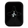 GROTE LIGHTING 12072 Rolled-Rim Mirror with Ball Swivel, Black