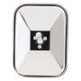 GROTE LIGHTING 12073 Rolled-Rim Mirror with Ball Swivel, Stainless Steel