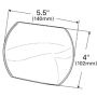 GROTE LIGHTING 12164 Stick-On Convex Mirror, 4