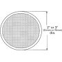 GROTE LIGHTING 40052 Round Stick-On Reflector, Red