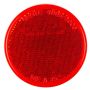 GROTE LIGHTING 40052 Round Stick-On Reflector, Red