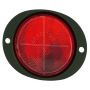 GROTE LIGHTING 40162 Steel Two-Hole Mounting Reflector, Military Green w/ Gasket