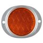 GROTE LIGHTING 40193 Steel Two-Hole Mounting Reflector, Silver Housing w/ Gasket