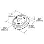 GROTE LIGHTING 42312 MicroNova® DOT Round Adapter Brackets, 2.5