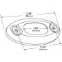 GROTE LIGHTING 42343 MicroNova® LED Clearance Marker Light, Stainless Steel Bezel