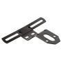 GROTE LIGHTING 43022-5 Universal Steel Offset License Plate Bracket, Black