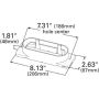 GROTE LIGHTING 43172 BRACKET, OVAL LAMP SURFACE MOUNT, BLACK