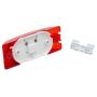 GROTE LIGHTING 45442 Two-Bulb Turtleback® Clearance Marker Lights, No-Splice, Optic Lens, Red