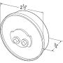 GROTE LIGHTING 46143 CLR/MKR,2.5