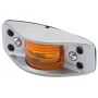 GROTE LIGHTING 46283 Die-Cast Aluminum Clearance Marker Lights, Flat Back, No Socket Hole Required