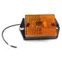 GROTE LIGHTING 46393 CLR/MKR,YEL,RECT,1 BULB,BUILT IN RFLCTR