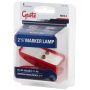 GROTE LIGHTING 46412-5 CLR/MKR LAMP,RED,SLD SNGL BULB,RETAIL PK