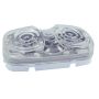 GROTE LIGHTING 46791 CLR/MKR,CLR,DRMLD 2-BULB SQ CRNR UTILITY