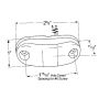 GROTE LIGHTING 47012 CLR/MKR LAMP,2.5