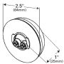 GROTE LIGHTING 47232 CLR/MKR LMP,2.5