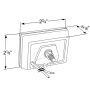 GROTE LIGHTING 47853-5 CLR/MKR LAMP, YEL,SUPERNOVALED,STUD MNT