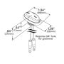 GROTE LIGHTING 47962 MicroNova® LED Clearance Marker Lights, Red, with Grommet