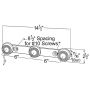GROTE LIGHTING 49042 Low-Profile Light Bars, Round Style