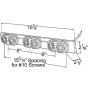 GROTE LIGHTING 49082 Low-Profile Light Bars, Square Corner Style