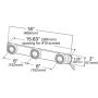 GROTE LIGHTING 49142 Low-Profile Light Bars, 4581 Round Series