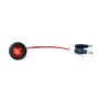 GROTE LIGHTING 49332-3 CLR/MKR,RED,LED,RND,MCRNVPC W/GRMT,BLK