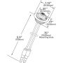 GROTE LIGHTING 49341 MicroNova® Dot LED Clearance Marker Lights, White, with Grommet